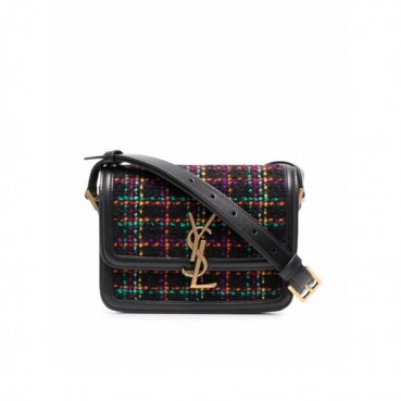 입생로랑 여성 블랙 크로스백 - Saint Laurent Womens Black Cross Bag 