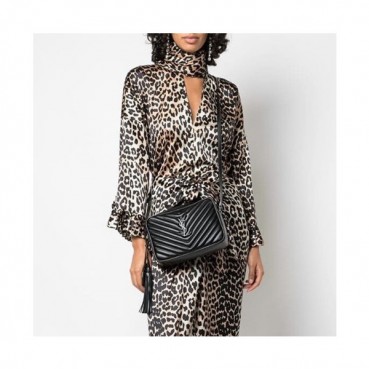 입생로랑 여성 블랙 크로스백 - Saint Laurent Womens Black Cross Bag 