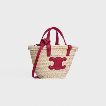 셀린느 여성 트럼펫 아이보리 라탄백 - Celine Womens Ivory Cross Bag 