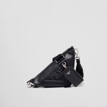 프라다 여성 Couple 블랙 크로스백 - Womens Black Shoulder Bag 