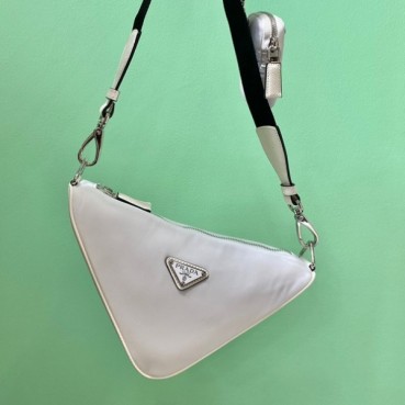 프라다 여성용 Couple 화이트 크로스백 - Womens White Shoulder Bag 
