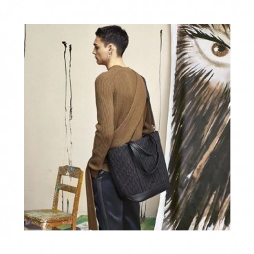 디올 남성 오블리크 블랙 크로스백 - Mens Black Cross Bag 