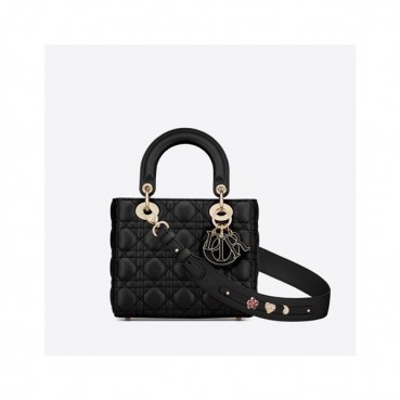 디올 여성 블랙 레이디백 - Womens Black Lady Bag 