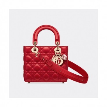 디올  여성 클래식 레이디백 Size(20cm) 레드 - Dior   Women's Classic Lady