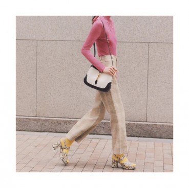 [핫 잇 템]Gucci 2021 Women's Leather Cross Bag,28cm,GUB1320 - 구찌 2021 여성용 레더 크로스백,28cm,화이트