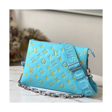 [유니크한]Louis Vuitton 2021 Women's Leather Cross Bag,26cm,M57790,LOUB2431 - 루이비통 2021 여성용 레더 크로스백,26cm,블루