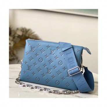 [유니크한]Louis Vuitton 2021 Women's Leather Cross Bag,26cm,M57791,LOUB2430 - 루이비통 2021 여성용 레더 크로스백,26cm,블루