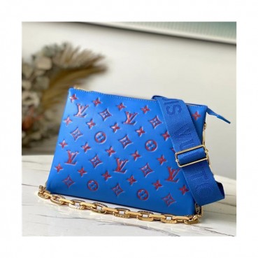[유니크한]Louis Vuitton 2021 Women's Leather Cross Bag,26cm,M58626,LOUB2429 - 루이비통 2021 여성용 레더 크로스백,26cm,블루