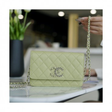 [럭셔리한]Chanel 2021 WOC Cross Bag,19cm,CHAB1713 - 샤넬 2021 WOC 크로스백,19cm,그린