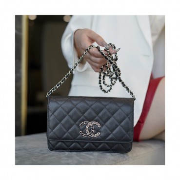 [럭셔리한]Chanel 2021 WOC Cross Bag,19cm,CHAB1712 - 샤넬 2021 WOC 크로스백,19cm,블랙