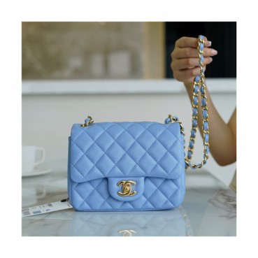 [러블리한]Chanel 2021 Classic Flap Cross Bag,17cm,CHAB1709 - 샤넬 2021 클래식 플랩 크로스백,17cm,블루