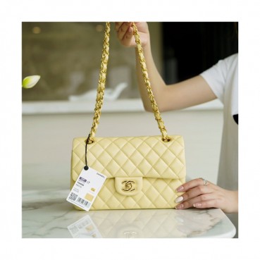 [러블리한]Chanel 2021 Classic Flap Cross Bag,23.5cm,CHAB1707 - 샤넬 2021 클래식 플랩 크로스백,23.5cm,옐로우