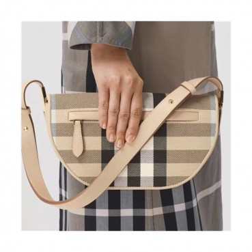 [버버리]Burberry 2021 Women's Canvas Cross Bag,26cm,BURB0562 - 버버리 2021 여성용 캔버스 크로스백,26cm,베이지