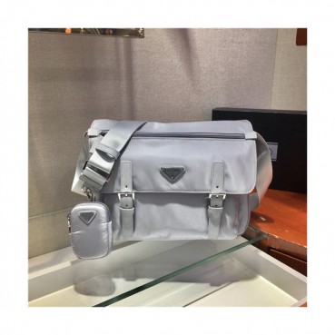 [프라다]Prada 2021 Women's Nylon Cross Bag,30cm,1BD671,PRAB0439 - 프라다 2021 여성용 나일론 크로스백,30cm,블루