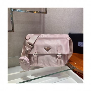 [프라다]Prada 2021 Women's Nylon Cross Bag,30cm,1BD671,PRAB0437 - 프라다 2021 여성용 나일론 크로스백,30cm,핑크