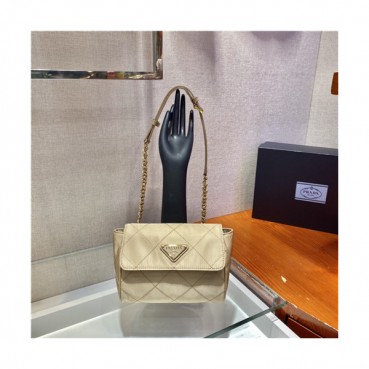 [프라다]Prada 2021 Women's Nylon Cross Bag,18cm,1BD622,PRAB0434 - 프라다 2021 여성용 나일론 크로스백,18cm,베이지