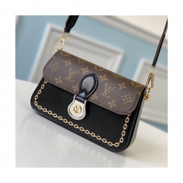 [유니크한]Louis Vuitton 2021 Women's Leather Cross Bag,21cm,M45559,LOUB2396 - 루이비통 2021 여성용 레더 크로스백,21cm,블랙