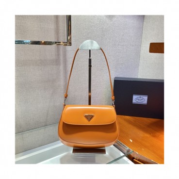 [유니크한]Prada 2021 Women's Leather Hobo Bag,23cm,1BD311,PRAB0429 - 프라다 2021 여성용 레더 호보백,23cm,오렌지