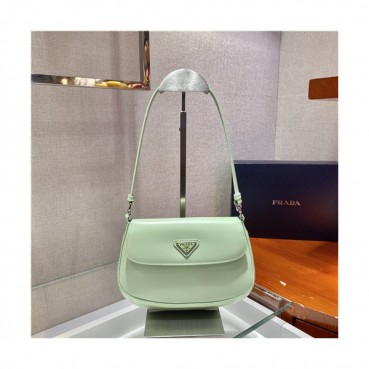 [유니크한]Prada 2021 Women's Leather Hobo Bag,23cm,1BD311,PRAB0424 - 프라다 2021 여성용 레더 호보백,23cm,그린
