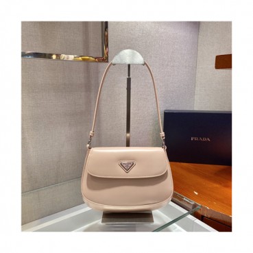 [유니크한]Prada 2021 Women's Leather Hobo Bag,23cm,1BD311,PRAB0422 - 프라다 2021 여성용 레더 호보백,23cm,베이지