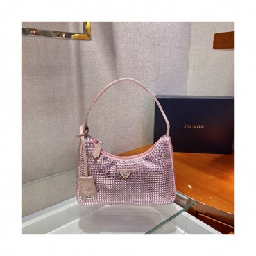 [프라다]Prada 2021 Women's Cubic Hobo Bag,23cm,1NE151,PRAB0413 - 프라다 2021 여성용 큐빅 호보백,23cm,핑크