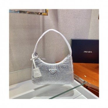 [프라다]Prada 2021 Women's Cubic Hobo Bag,23cm,1NE151,PRAB0411 - 프라다 2021 여성용 큐빅 호보백,23cm,화이트