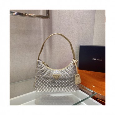 [프라다]Prada 2021 Women's Cubic Hobo Bag,23cm,1NE151,PRAB0410 - 프라다 2021 여성용 큐빅 호보백,23cm,베이지