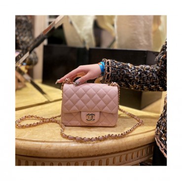 [러블리 신상]Chanel 2021 Classic Flap Cross Bag,17cm,CHAB1663 - 샤넬 2021 클래식 플랩 크로스백,17cm,핑크