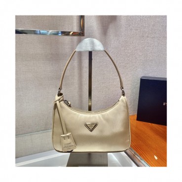 [유니크한]Prada 2021 Women's Nylon Hobo Bag,22cm,1NE204,PRAB0394 - 프라다 2021 여성용 나일론 호보백,22cm,베이지
