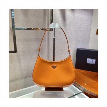 [매력터지는]Prada 2021 Women's Leather Hobo Bag,26.5cm,1BC499,PRAB0375 - 프라다 2021 여성용 레더 호보백,26.5cm,오렌지