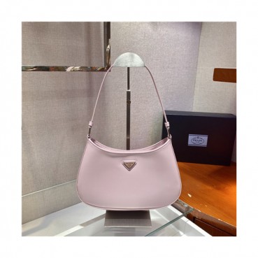 [매력터지는]Prada 2021 Women's Leather Hobo Bag,26.5cm,1BC499,PRAB0372 - 프라다 2021 여성용 레더 호보백,26.5cm,핑크