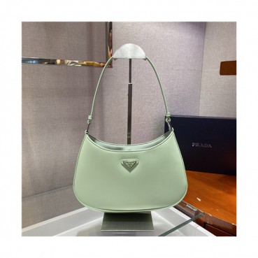 [매력터지는]Prada 2021 Women's Leather Hobo Bag,26.5cm,1BC499,PRAB0370 - 프라다 2021 여성용 레더 호보백,26.5cm,그린