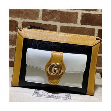 [구찌]Gucci 2021 Women's Leather Closs Bag,28cm,GUB1291 - 구찌 2021 럭셔리한 여성용 레더 크로스백,28cm,옐로우