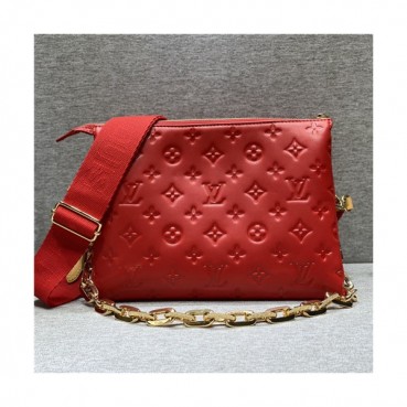 [루이비통]Louis Vuitton 2021 Women's Leather Cross Bag,26cm - 루이비통 2021 여성용 레더 크로스백,26cm,LOUB2290,레드