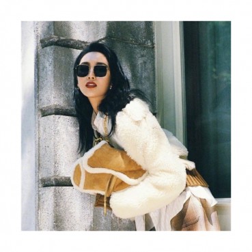 Dior 2020 Women's Leather Wool Tote Cross Bag,25.5cm - 디올 여성용 레더 울 토트 크로스백,25.5cm,DIOB0607,카키