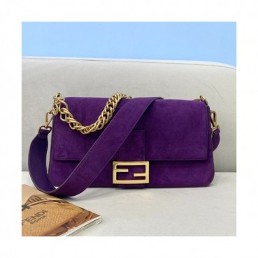 Fendi 2020 Women's Baguette Cross Bag,32cm - 펜디 2020 여성용 바게트 크로스백,32cm,FENB0621,퍼플