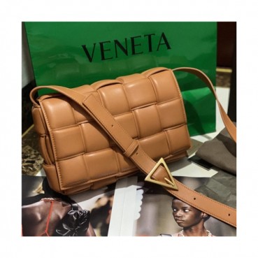[보테가 베네타]Bottega Veneta 2020 Women's Leather Cassette Bag/Shoulder Bag 25cm - 보테가베네타 2020 여성용 레더 카세스 숄더백 25cm,,BVB0595,브라운