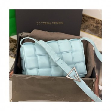[보테가 베네타]Bottega Veneta 2020 Women's Leather Cassette Bag/Shoulder Bag 25cm - 보테가베네타 2020 여성용 레더 카세스 숄더백 25cm,,BVB0592,민트
