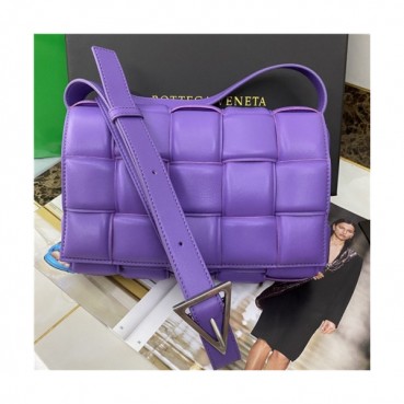 [보테가 베네타]Bottega Veneta 2020 Women's Leather Cassette Bag/Shoulder Bag 25cm - 보테가베네타 2020 여성용 레더 카세스 숄더백 25cm,,BVB0590,퍼플