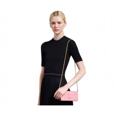 Prada 2020 Leather Chain Shoulder Cross Bag / Clutch Bag ,18.5CM - 프라다 2020 레더 체인 숄더 크로스백 / 클러치백 ,1DH029