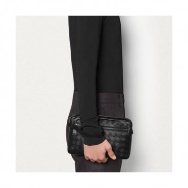 Bottega Veneta 2020 Leather Pouch Bag / Shoulder Bag,25.5cm - 보테가 베네타 2020 레더 파우치백 / 숄더백 ,BVB0581,25.5cm,블랙