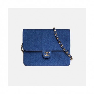 Chanel 2020 King WOC Chain Cross Bag,22CM - 샤넬 2020 킹 WOC 체인 크로스백,CHAB1541,22CM,블루