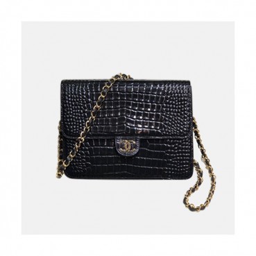 Chanel 2020 King WOC Chain Cross Bag,22CM - 샤넬 2020 킹 WOC 체인 크로스백,CHAB1526,22CM,블랙