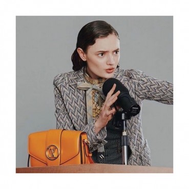 Louis Vuitton 2020 Pont 9 Leather Shoulder Cross Bag,23cm - 루이비통 2020 퐁 9 레더 숄더 크로스백 M55950,LOUB2173,23cm,오렌지