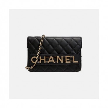 Chanel 2020 WOC Chain Cross Bag,19CM - 샤넬 2020 WOC 체인 크로스백,CHAB1505,19CM,블랙
