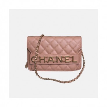 Chanel 2020 WOC Chain Cross Bag,19CM - 샤넬 2020 WOC 체인 크로스백,CHAB1503,19CM,핑크