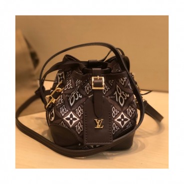Louis Vuitton 2020 Denim Mini Bucket Shoulder Cross Bag,12cm - 루이비통 2020 데님 미니 버킷 숄더 크로스백 M57099,LOUB2087,12cm,브라운