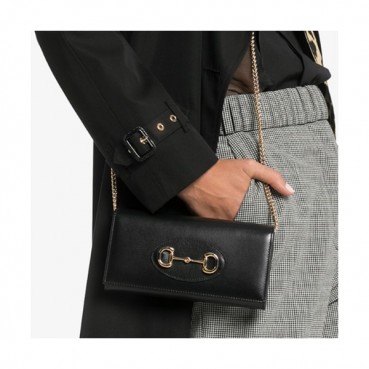 Gucci 2020 Horsebit Chain Cross Bag,19CM - 구찌 2020 홀스빗 여성용 체인 크로스백 621888,GUB1123,19cm,블랙