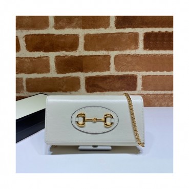 Gucci 2020 Horsebit Chain Cross Bag,19CM - 구찌 2020 홀스빗 여성용 체인 크로스백 621888,GUB1122,19cm,화이트
