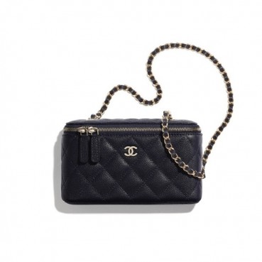 Chanel 2020 Leather Chain Shoulder Cross Bag,17CM - 샤넬 2020 여성용 레더 체인 숄더 크로스백,CHAB1473,17CM,블랙
